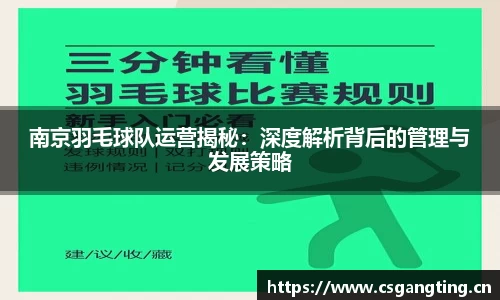 南京羽毛球队运营揭秘：深度解析背后的管理与发展策略